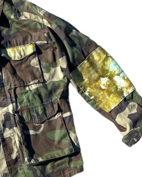 sgd patchwork camo field jacket