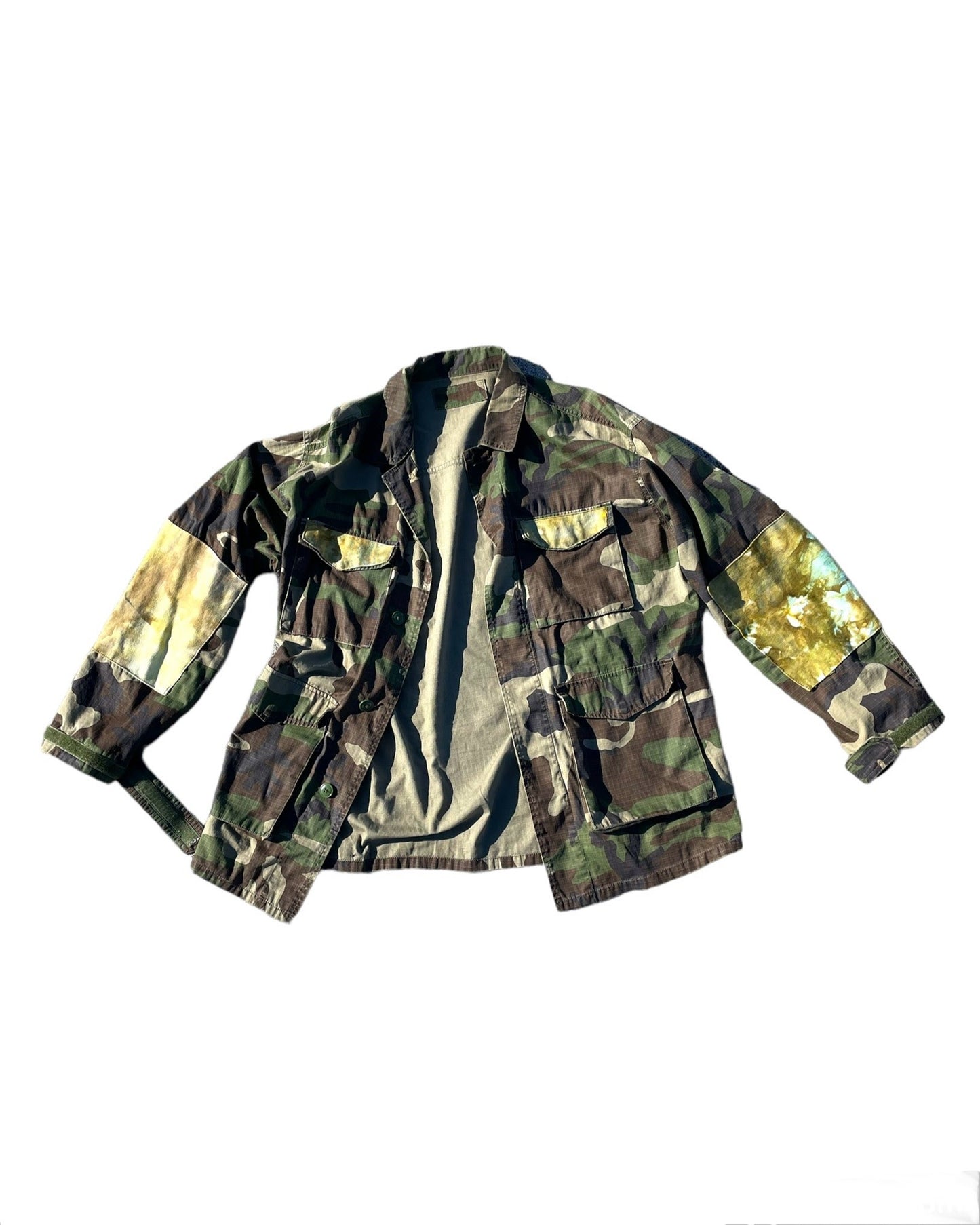 sgd patchwork camo field jacket